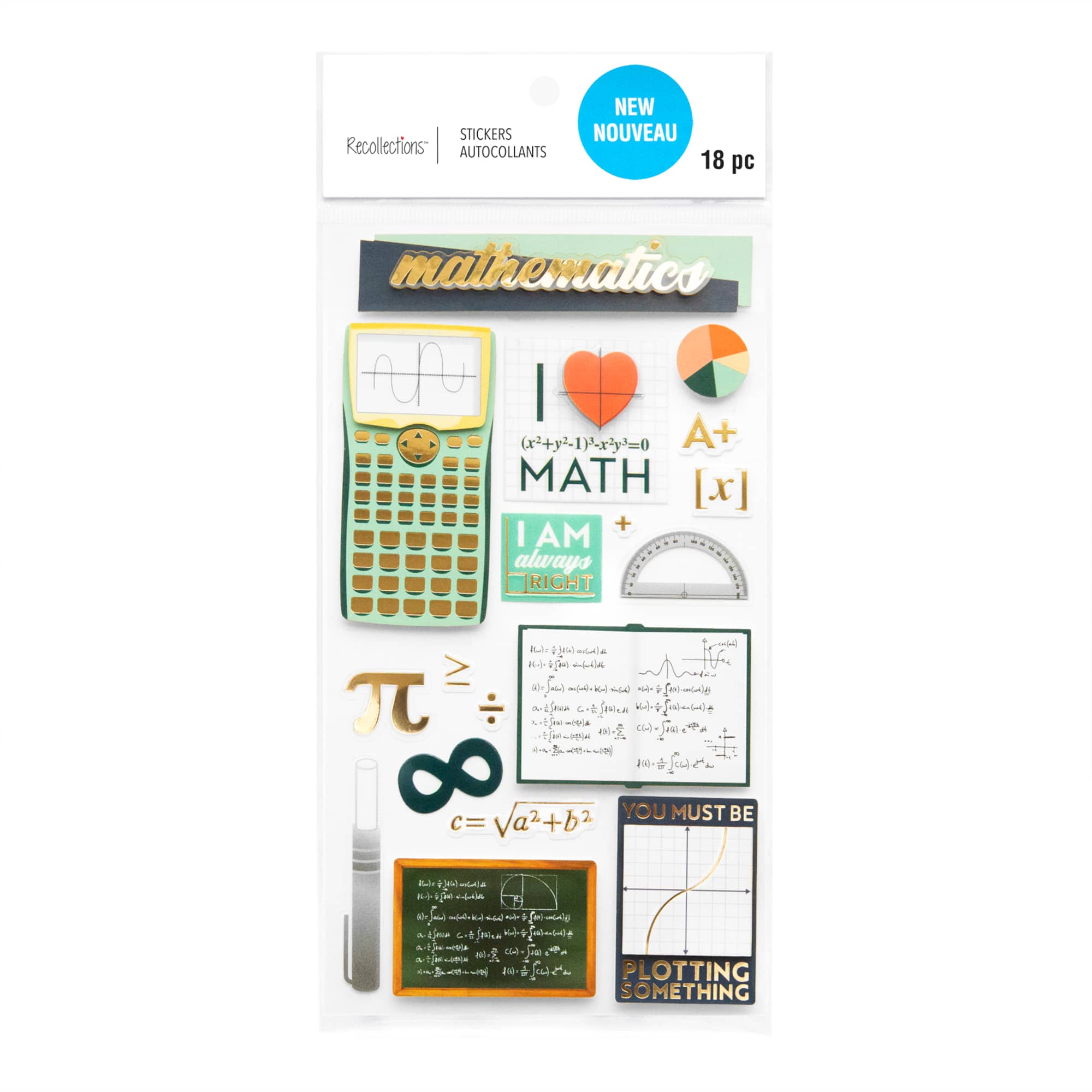 Math Dimensional Stickers by Recollections™